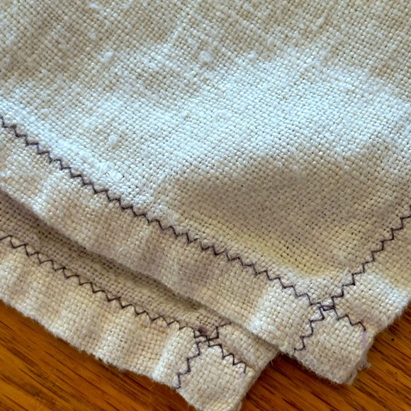 VTG Cross Stitched & Embroidered Floral Baskets Tea Towel Table Top Linen 30” - Picture 7 of 12